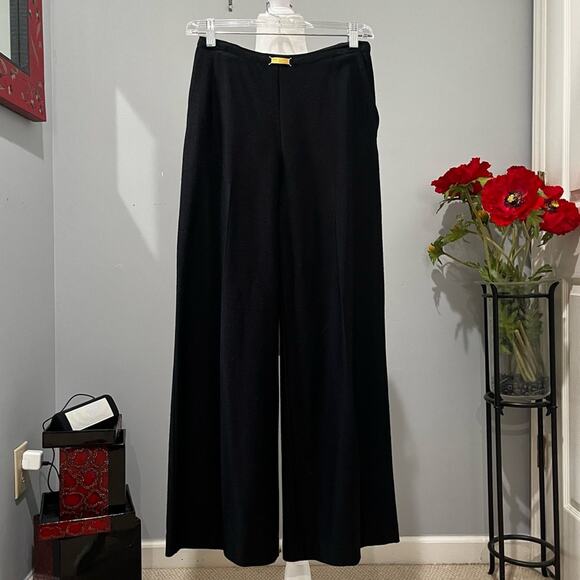 NEW St. John Wool Knit Tailored Classic Longline Suit Jacket Wide Leg Trousers 2 - Picture 6 of 16